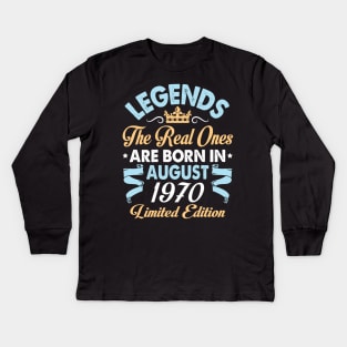 Legends The Real Ones Are Born In August 1960 Happy Birthday 60 Years Old Limited Edition Kids Long Sleeve T-Shirt